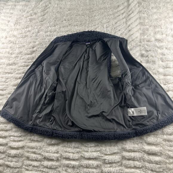 PATAGONIA Women’s Los Gatos Gray Deep Pile Full Zip Vest Size Small‎ - Picture 10 of 15